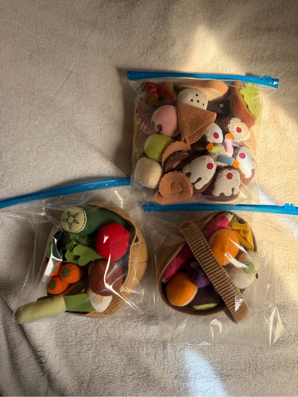 Plush Pretend Play Food Set - Multicolor Kids Accessories